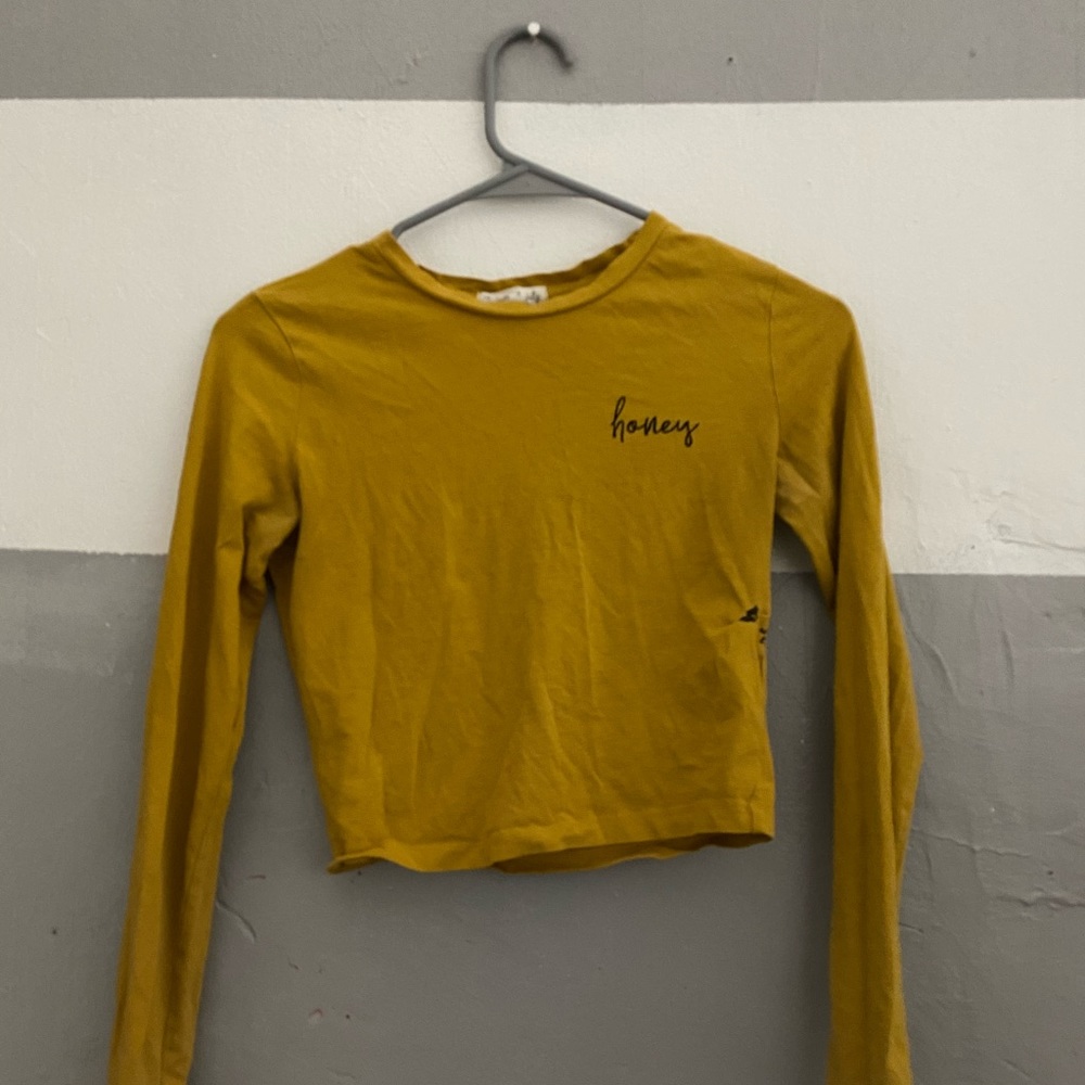 YELLOW CROP TOP